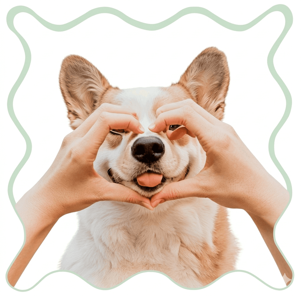Dog heart hands